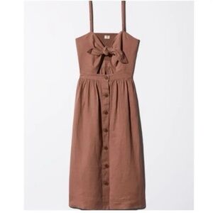 Wilfred Adelia Linen Tie-front Dress